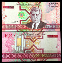 Load image into Gallery viewer, Turkmenistan 100 Manat 2005 Banknote World Paper Money UNC Currency Bill Note
