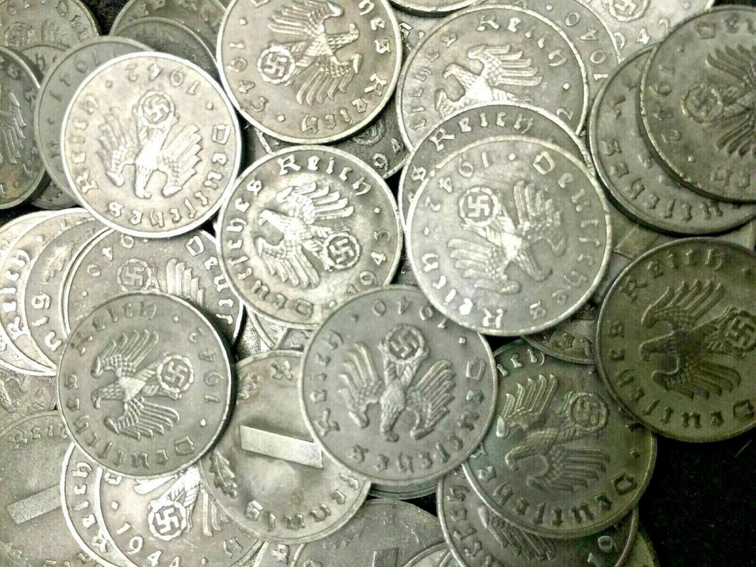 Rarest WWII German 1 Cent Coin Military Army War Collection - World War 2 Era - Collectors Couch