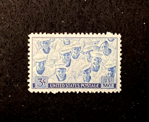 Navy Vintage Postage Stamps — Little Postage House