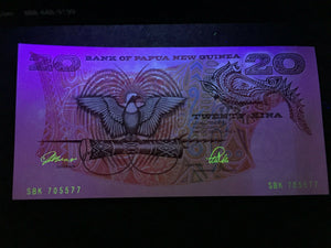 Papua New Guinea 20 Kina 1989-2001 Banknote World Paper Money UNC Currency
