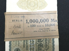 Load image into Gallery viewer, Germany Pack of 100 1922 Bills - Circulated - Almost 100 Years Old