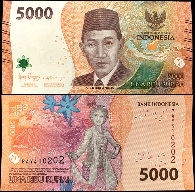 Indonesia 5000 Rupiah 2022 Banknote World Paper Money UNC Currency Bill Note