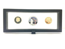 Load image into Gallery viewer, ✯ DONALD TRUMP ✯ US GOLD/SILVER EAGLE ✯ MAGIC FLOATING FRAME ✯ GREAT GIFT ITEM✯