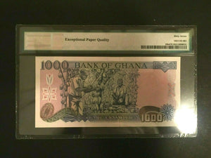 Ghana 100 Cedis Banknote World Paper Money PMG 67 EPQ Superb Gem