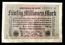 Load image into Gallery viewer, Germany 50 MILLION Mark 1923 BERLIN Post WWI Hyperinflation Era