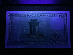 Lebanon 250 Livres 1988 Banknote World Paper Money UNC Currency Bill Note - Collectors Couch
