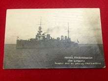 Load image into Gallery viewer, Vinatage WW1 Postcard - French Armoured Cruiser Léon Gambetta Commissioned 1903