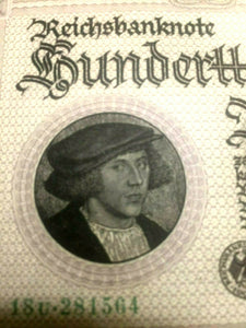 Authentic Bundle of 20 - 100,000 German Marks - 1923 Uncirculated Consecutive - Collectors Couch