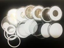 Load image into Gallery viewer, 20 Air Tight Coin Capsule Holders with Adjustable Rings For Coins 20mm - 40mm - Collectors Couch