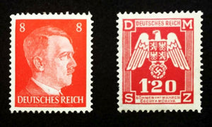 Authentic Rare Old German WWII Coin and Stamps - Hold a Piece of WWII History