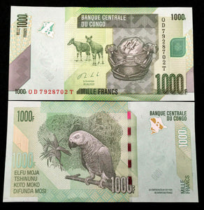 Congo 1000 FRANCS 2020 Banknote World Paper Money UNC Currency Bill Note