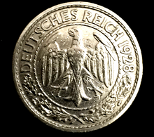 Load image into Gallery viewer, Historical Antique Authentic - German 1928 50 Reichspfennig Coin - Rare Coin - Collectors Couch