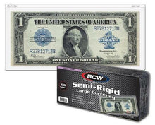 Load image into Gallery viewer, SEMI-RIGID CURRENCY HOLDER - LARGE BILL - QTY 50