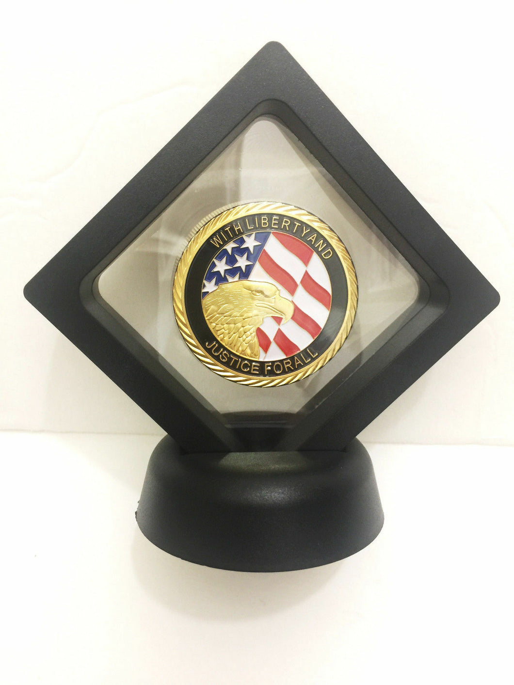 Floating Magic 3D Frame - Hold Coin or Any Other Similar Item - Black Frame - Collectors Couch