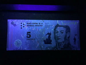 Argentina 5 Pesos 2015 Banknote World Paper Money UNC Currency Bill Note