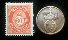 Load image into Gallery viewer, Norway Collection  - Unused Stamp &amp; Circulated 2 Ore Coin - Educational Gift
