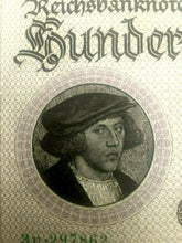 Load image into Gallery viewer, Authentic German - 100000 Reichsbanknotes Berlin 1 Feb 1923 - Historical Bill