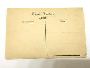 Antique WW1 Rare Postcard - Soldiers at Batterie Whilhem II at Knocke Belgium