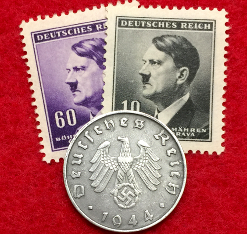 Authentic Old WWII German 10 Cent Coin Military Army War Collection & Stamps