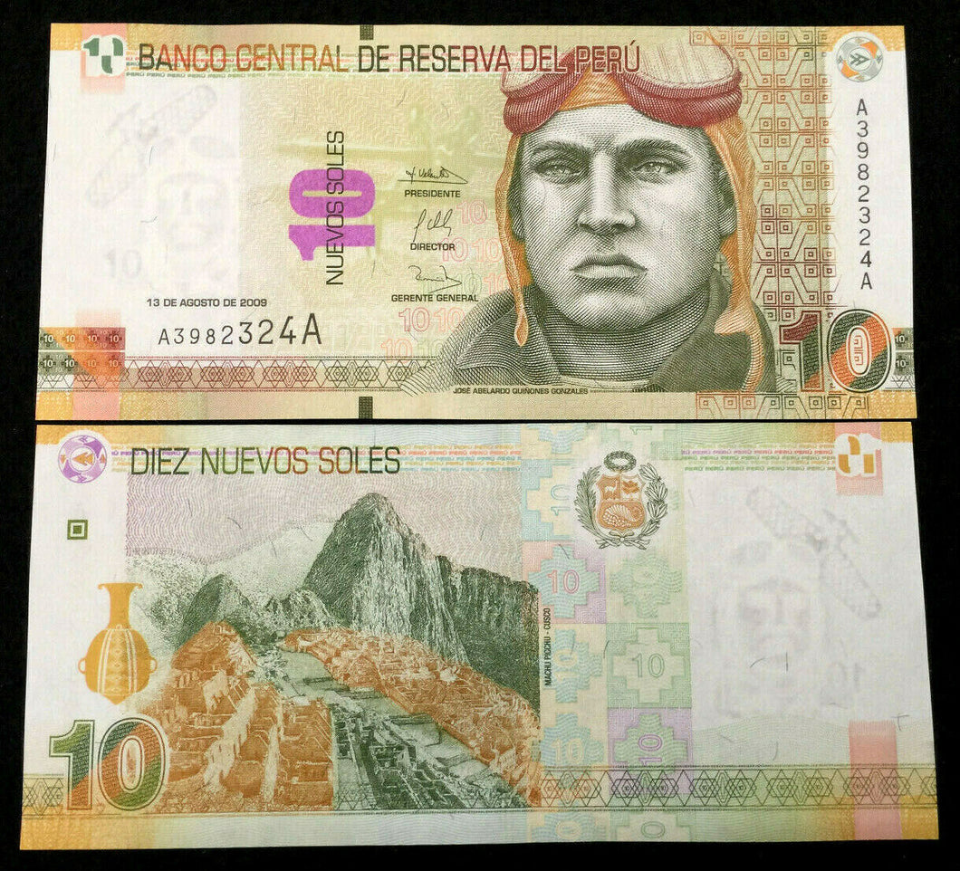 PERU 10 SOLES 2005 Banknote World Paper Money UNC Currency Bill Note - Collectors Couch