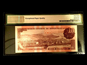 Honduras 10 Lempiras 2004 Banknote World Paper Money UNC - PMG Certified