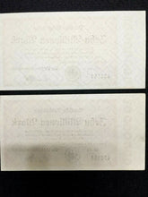 Load image into Gallery viewer, Germany 2 10000000 Mark 1923 Bills - Uncirculated -Consecutive Numbers