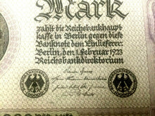 Load image into Gallery viewer, Authentic German - 100000 Reichsbanknotes Berlin 1 Feb 1923 - Historical Bill
