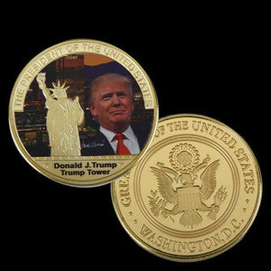 ✯ DONALD TRUMP ✯ US GOLD EAGLE ✯ GREAT NOVELTY GIFT ✯ COMES IN SECURE CAPSULE ✯