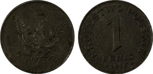 1918-F Poland Fenig PCGS MS62 - Collectors Couch