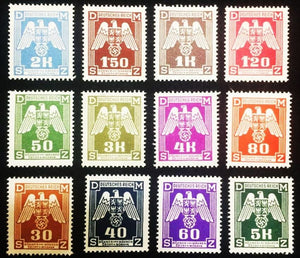 Authentic Antique Rare German Stamps Eagle with SWASTIKA Lot - Collectors Couch