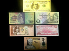 Load image into Gallery viewer, Uncirculated Lot of Egypt, Nigeria, Indonesia, Vietnam, Mangolia Bills &amp; Bonus