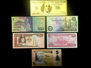 Uncirculated Lot of Egypt, Nigeria, Indonesia, Vietnam, Mangolia Bills & Bonus