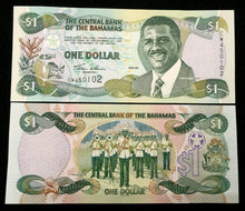 Load image into Gallery viewer, BAHAMAS 1 Dollar Year 2001 Banknote World Paper Money UNC