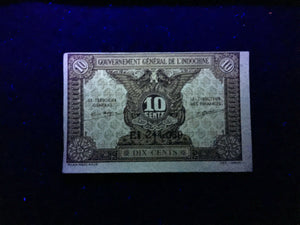 French Indo China Circulated (XF-AU) Banknote World Paper Money Currency