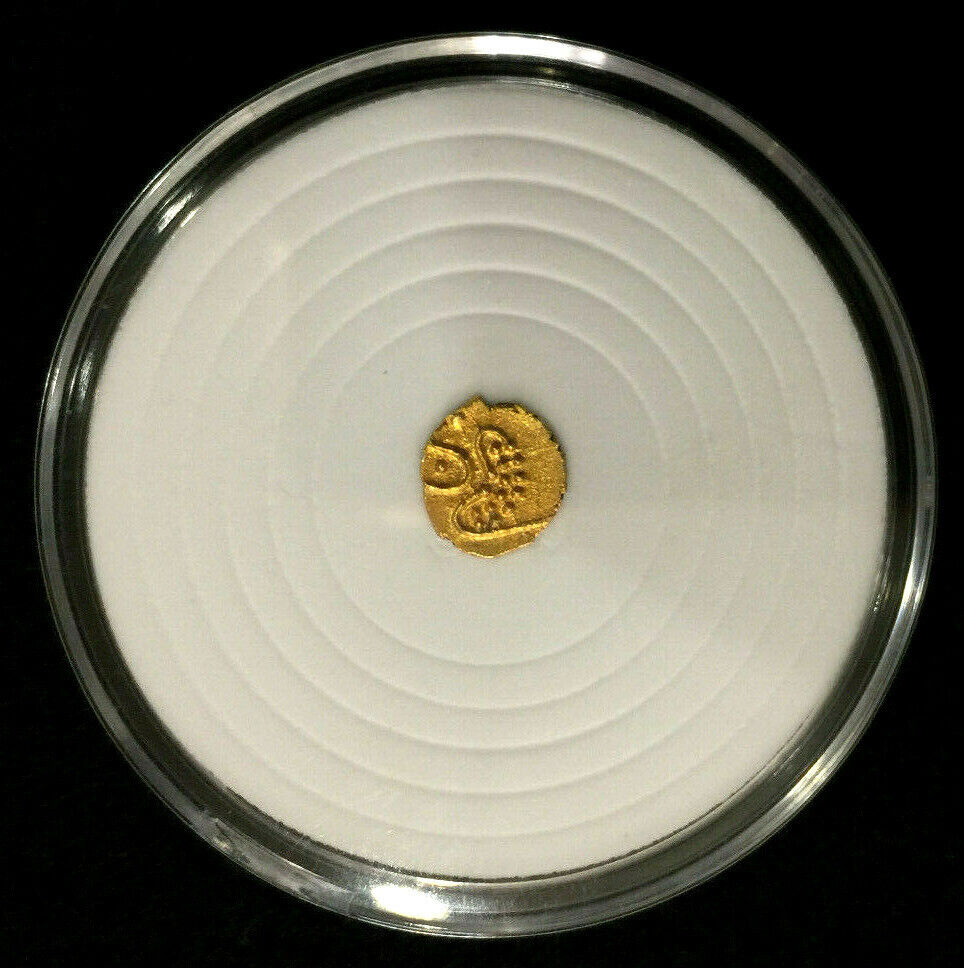 1881 India Travancore Gold Viraraya Fanam VF - A Rare Historical Artifcat - Collectors Couch