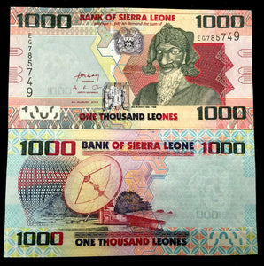 Sierra Leone Africa 1000 Leones 2010 Banknote World Paper Money UNC Currency