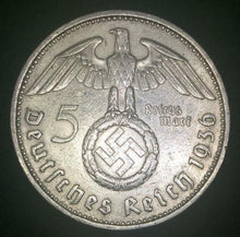 Load image into Gallery viewer, German WW2 Rare Old 2 and 5 Reichsmark  SILVER Coins with EAGLE - Collectors Couch