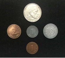 Load image into Gallery viewer, Rare German Coins Set Big Eagle SILVER Coin with Secure Display Case - WWII Artifacts - Collectors Couch
